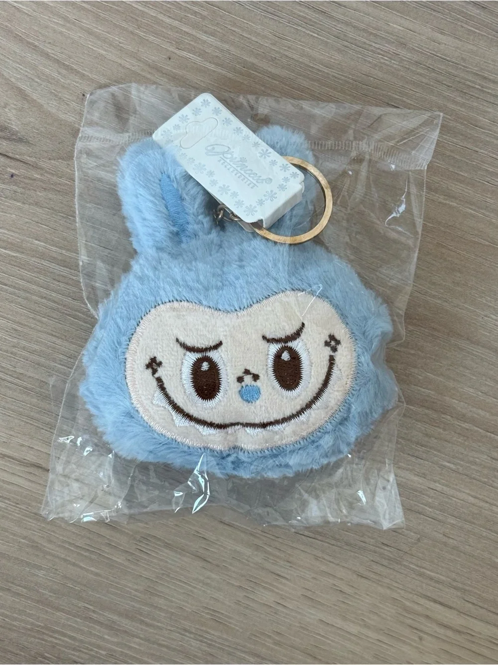 Blue Labubu Mini Plush Keychain Bag Charm New with Tag